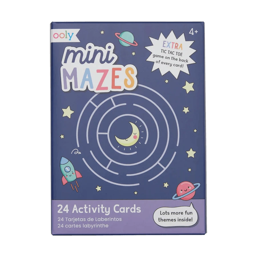 Collection of 24 cards with games and activities - Mazes