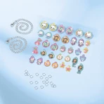 Set creativo 3 in 1, braccialetti con ciondoli, pastelli spray e pittura a diamante, Casa delle bambole di Gabby
