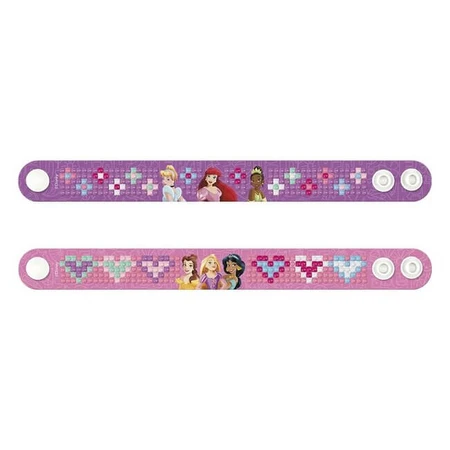 Set de bricolaje creativo, Crea pulseras con la técnica de pintura de diamantes, Princesa Disney