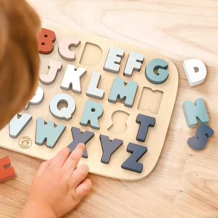 Wooden Alphabet Puzzle, Speedy Monkey