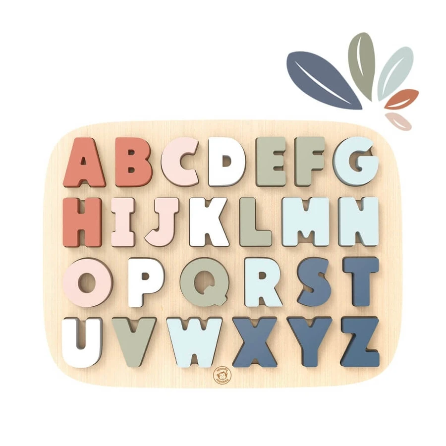 Wooden Alphabet Puzzle, Speedy Monkey