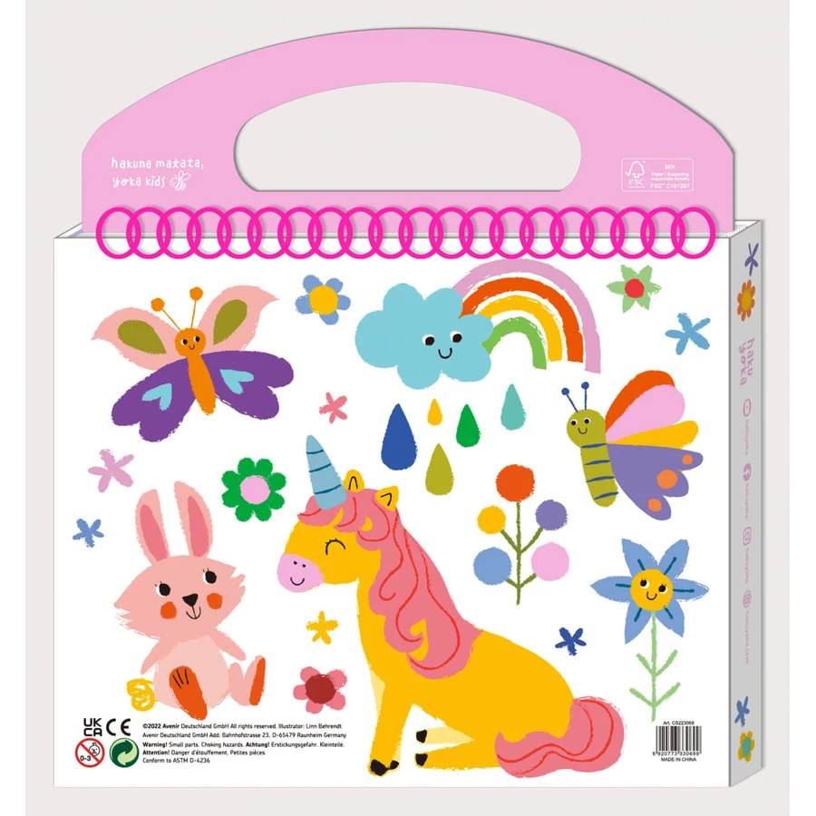 Il mio primo kit da disegno - Amici Unicorno, Haku Yoka, portatile