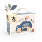 Speedy Monkey houten trekauto
