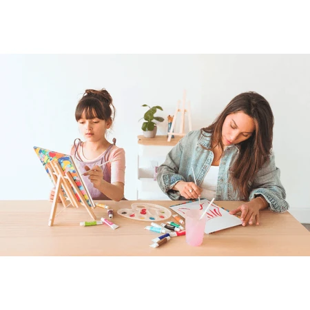 Estuche de pintura acrílica Paintology, 12 colores clásicos y 2 pinceles
