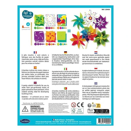 Creative kit - 6 bicolored wind moors - Sentosphere