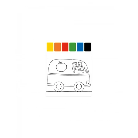 Planse preilustrate pentru pictura Vehicule, Moulin Roty