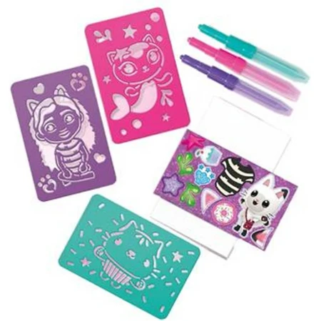 Creative set 2 in 1, Bracelets with glitter and spray crayons, Gabby's Dollhouse
