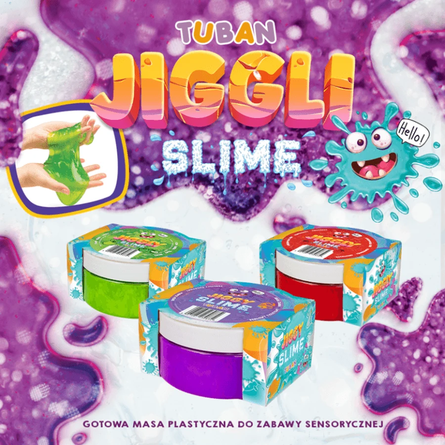 Slijm in blik JIGGLY SLIME - groene appel, 100 g