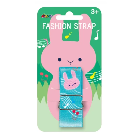 Adjustable fashion accessory strap - Musical Bunnies