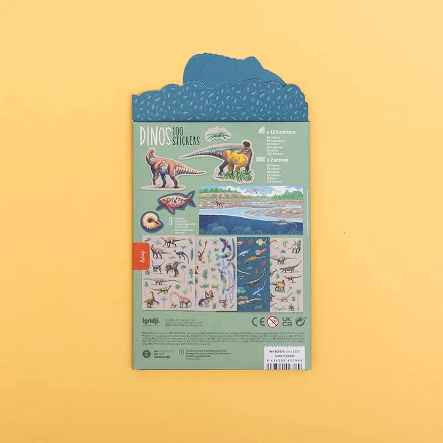 Set of repositionable stickers Dinosaurs, Londji