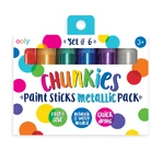 Chunkies solide Temperastifte metallische Farben, 6 Stück