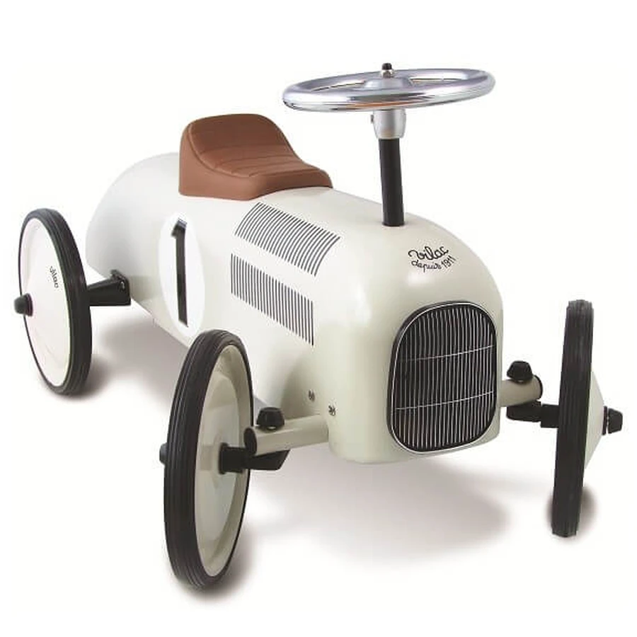 Masinuta Ride-On Metalica Vintage - Alb/Crem - Vilac