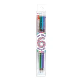 Multicolor gelpen met 6 kleuren en intrekmechanisme