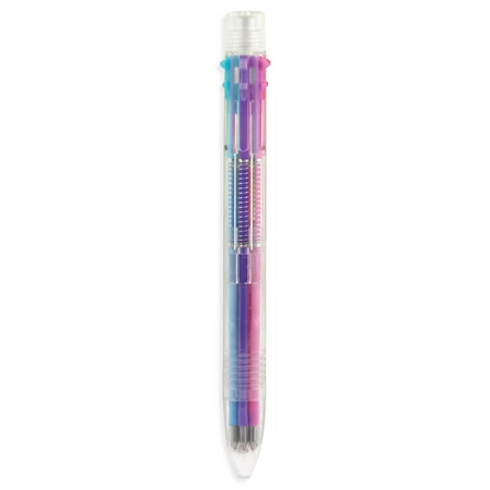 Multicolor gelpen met 6 kleuren en intrekmechanisme