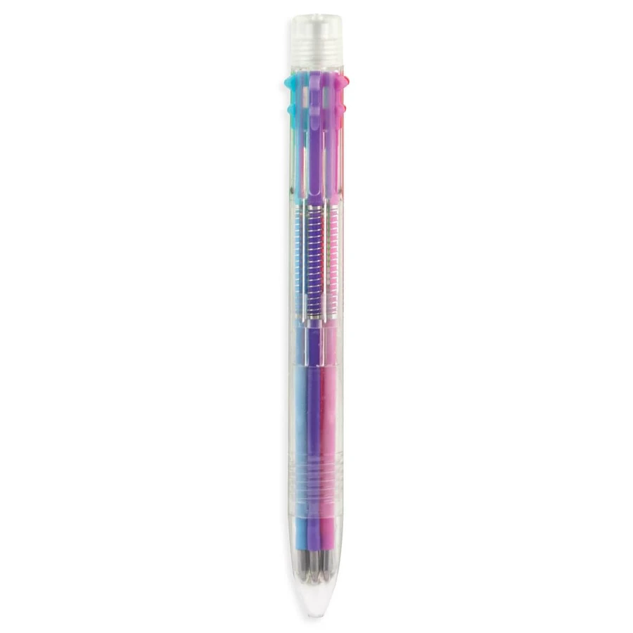 Multicolor gelpen met 6 kleuren en intrekmechanisme