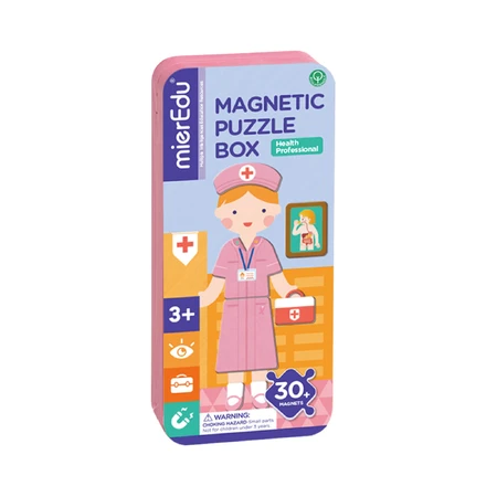 Magnetische puzzel in metalen doos, bijpassend en passend spel - Doctor