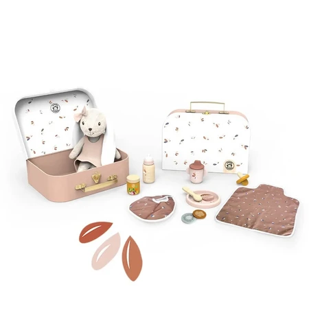 Häschenset mit Zubehör im Koffer, Speedy Monkey
