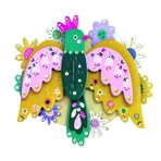Decoratiune 3D-Pasare