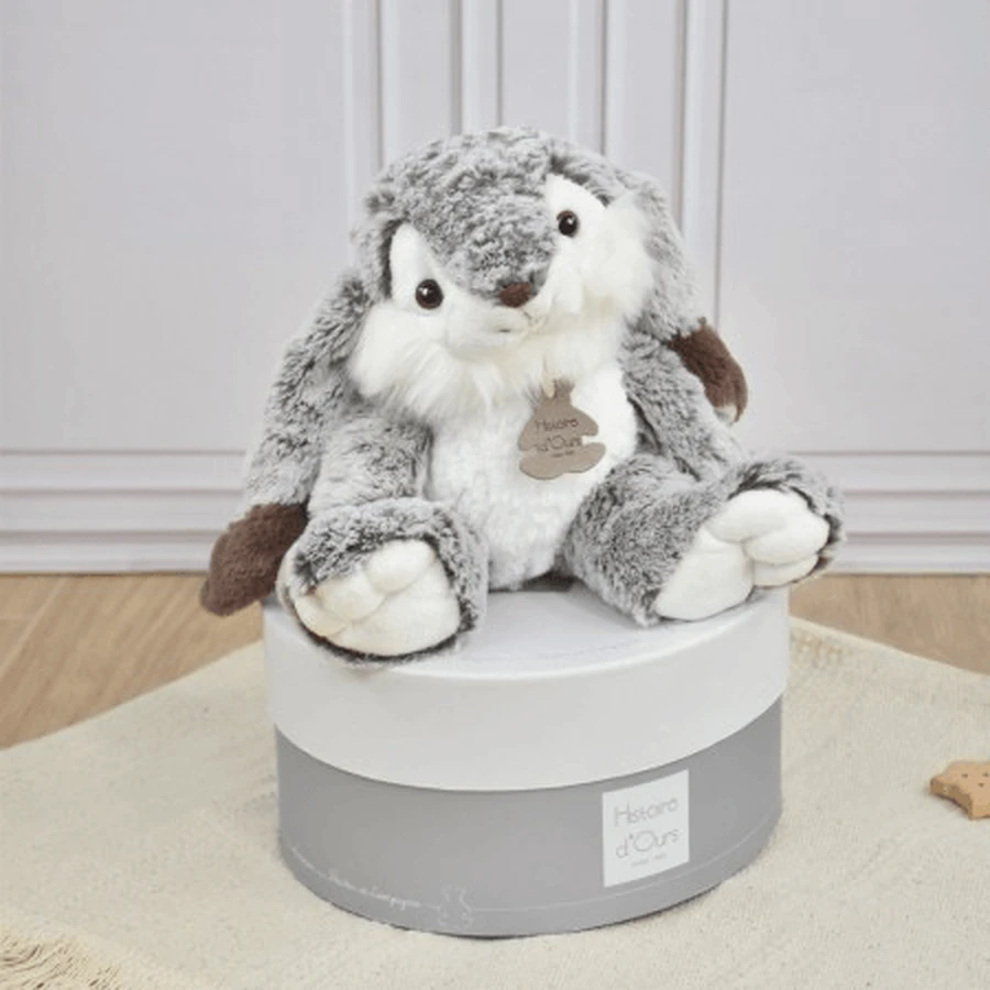 Peluche - Marius Bunny, 30 cm, gris