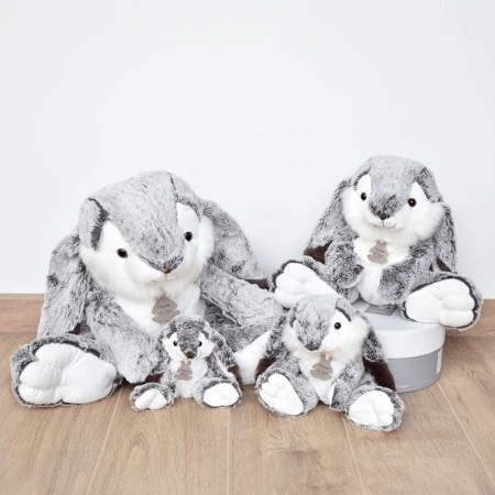 Peluche - Marius Bunny, 30 cm, gris