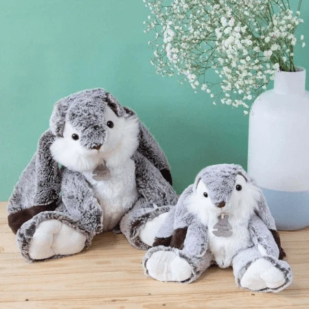 Peluche - Marius Bunny, 30 cm, gris