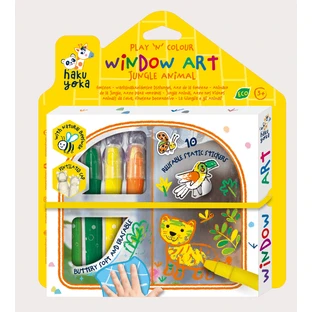 DIY-Fensterdekorationsset - Dschungeltiere