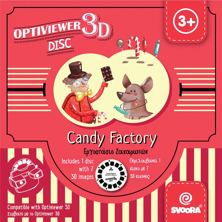 Proyector de diapositivas scroll, Fábrica de caramelos, Svoora