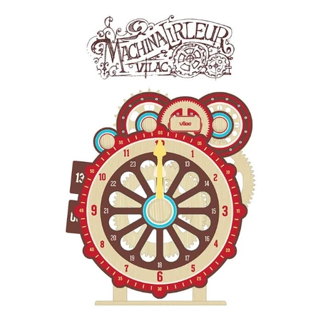 Horloge éducative en bois pour enfants - Affichage numérique et cadran à aiguilles - Vilac