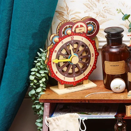 Horloge éducative en bois pour enfants - Affichage numérique et cadran à aiguilles - Vilac