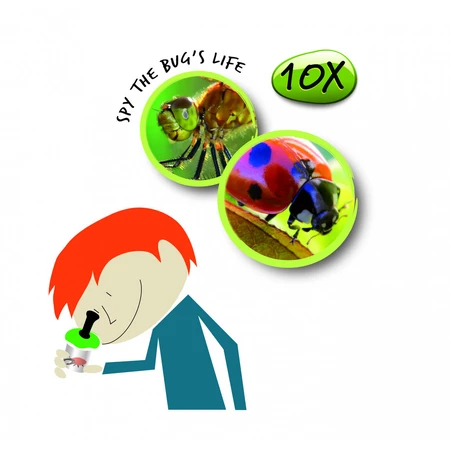 Caja de observación de insectos Navir con microscopio