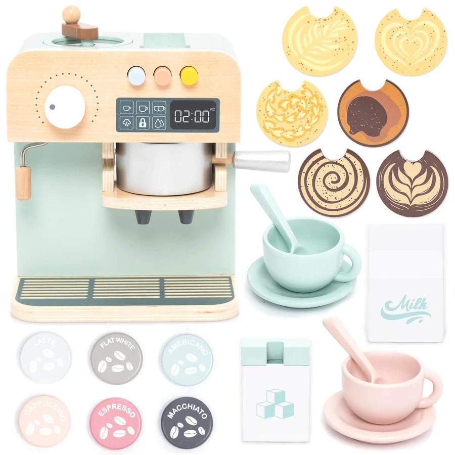 Role Play Coffee machine with accessories, UMU Toys