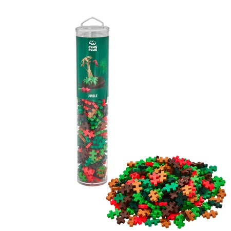 Plus-Plus construction set, 240 pieces, Jungle Mix, jungle colors