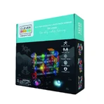 Jocuri magnetice Circuit cu bile luminoase 100 piese, Cleverclixx