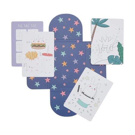 Colección de 24 tarjetas con juegos y actividades - Une los puntos