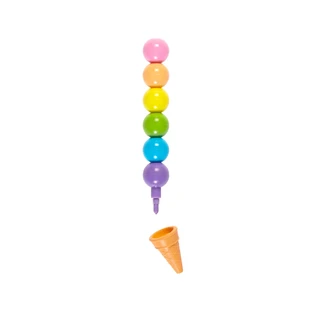 Rainbow Scoops Buntstifte und duftender Radiergummi