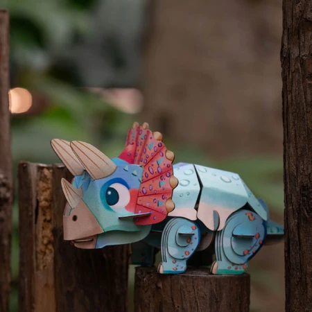 3D geluidspuzzel - Triceratops, Bouw 'n' Geluid