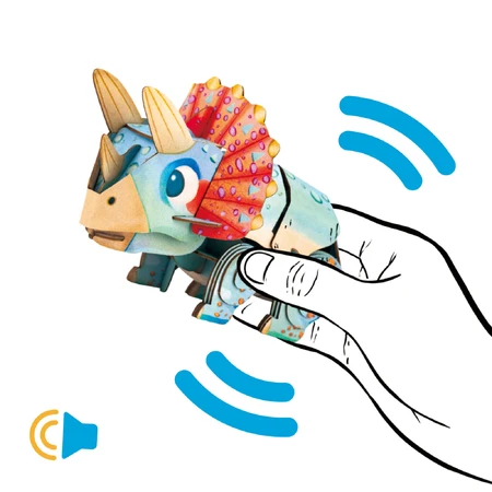 3D geluidspuzzel - Triceratops, Bouw 'n' Geluid