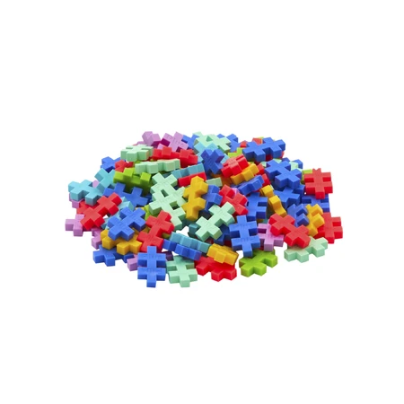 Plus-Plus construction set, 100 pieces tube, Tropical Mix, tropical colors
