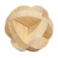 Logic game IQ in bamboo wood in metal box-3