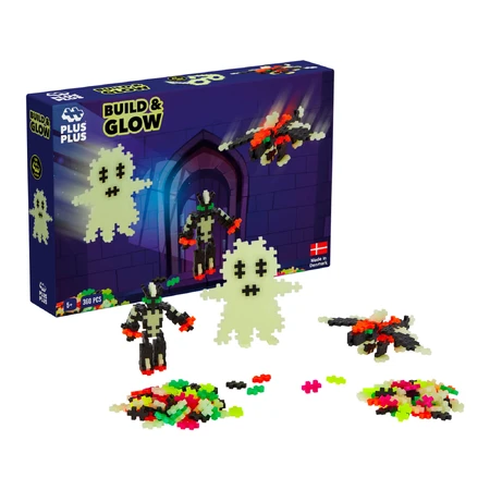 Construction Set Plus-Plus, 360 pieces, Build and Shine, fluorescent colors