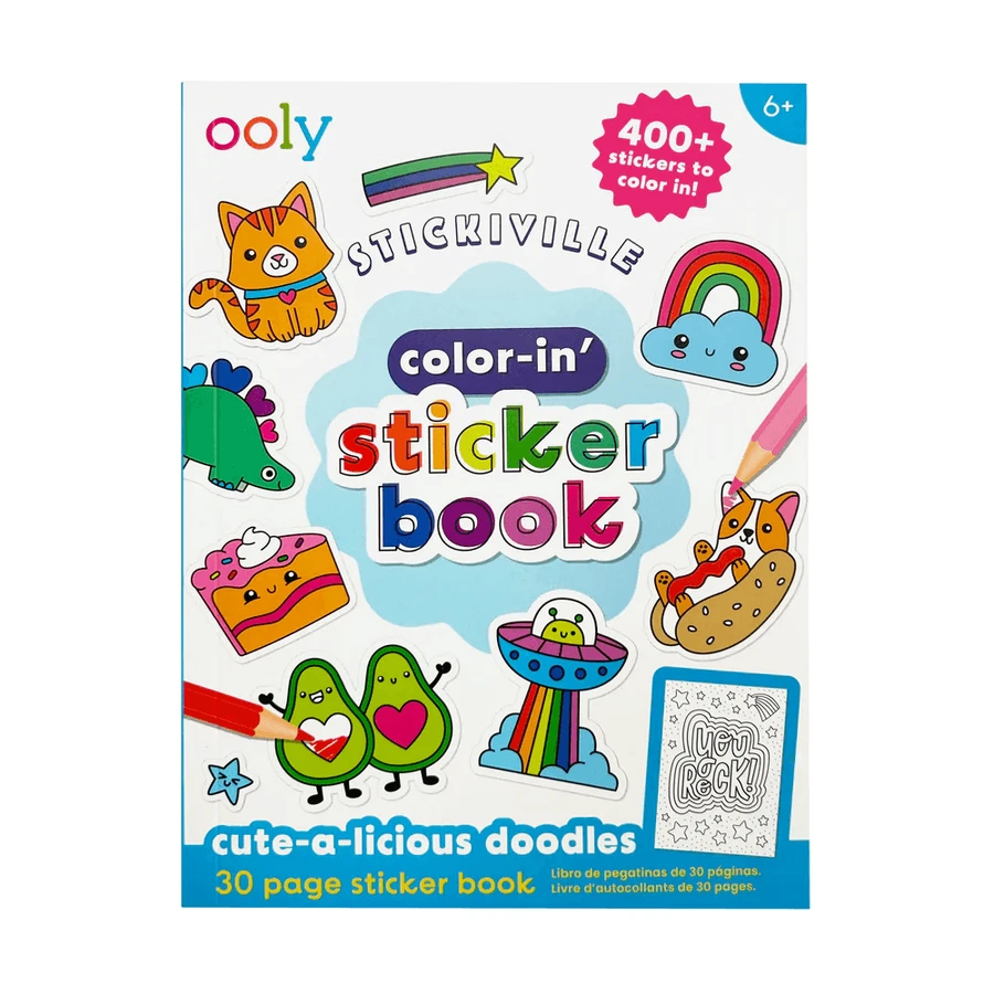 Stickiville Coloring Stickers - Dessins mignons