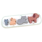 Wooden jigsaw - 1,2,3,4 Animals - Vilac