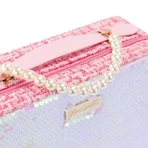 Girabrilla large reversible sequin make-up bag