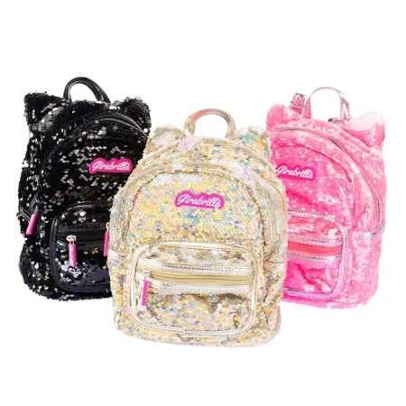 Rucsac mini Girabrilla Kitty – model Pisicuță cu paiete reversibile