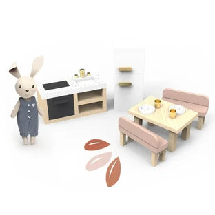 Küchenmöbel-Set für Puppenhaus, Speedy Monkey