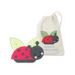 Houten mini 3D lieveheersbeestje puzzel, Orange Tree Toys