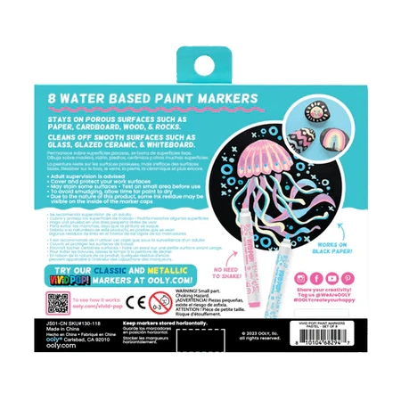 Vivid Pop! Farbstifte - 8er-Set, pastellfarben