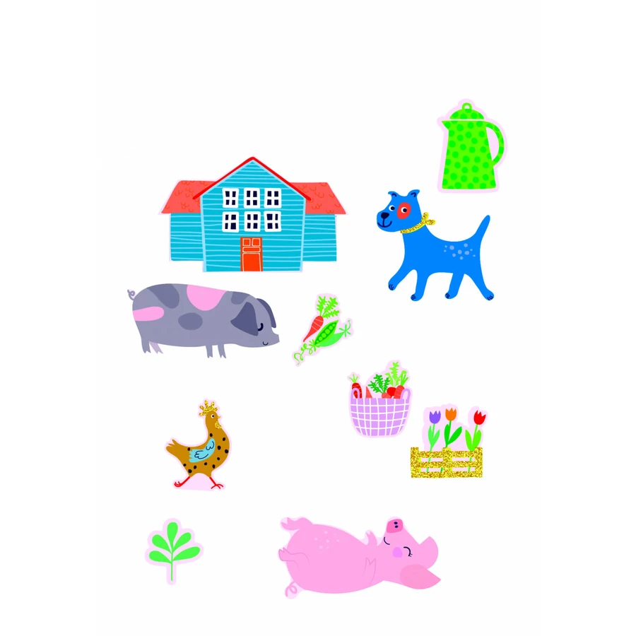 Set of stickers - Farm