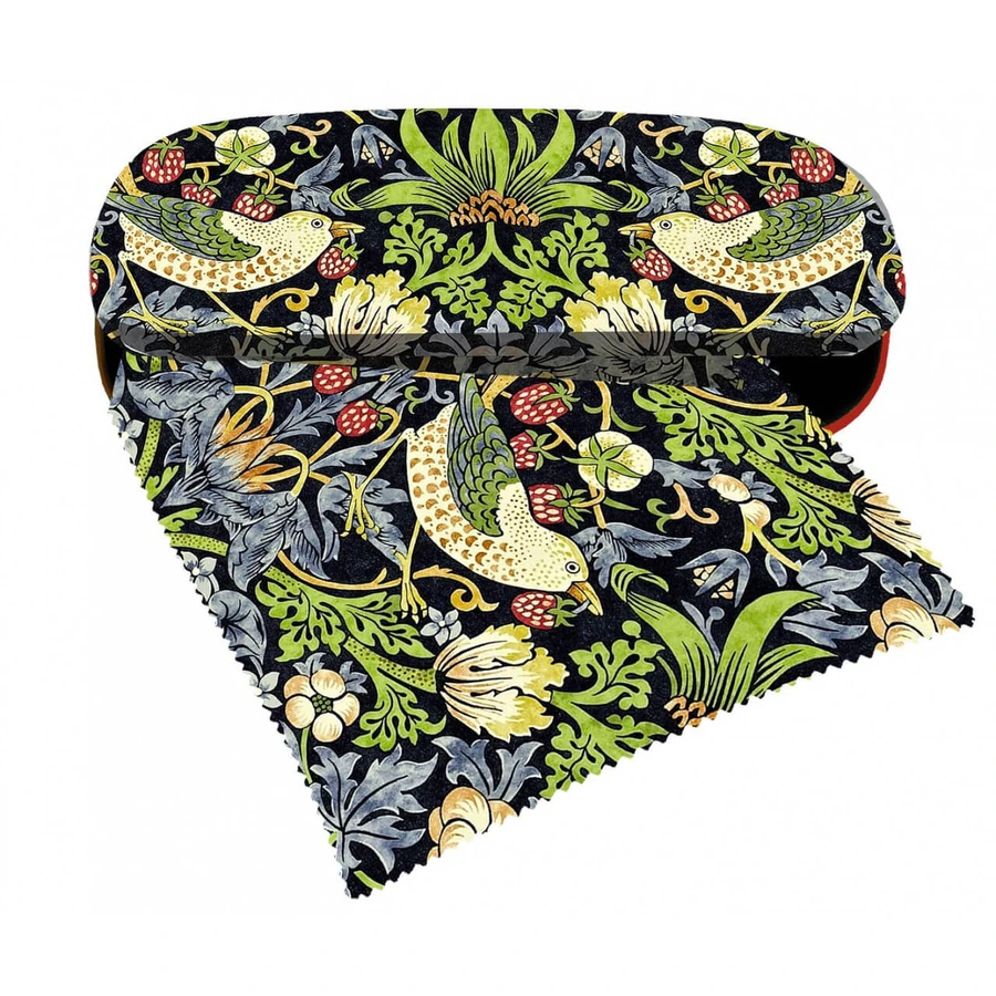 William Morris, Fridolin brillenkoker met textiel en bescherming