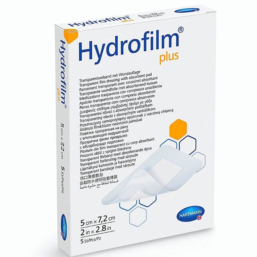 HartMann Hydrofilm plus 5 x 7,2cm x 50pcs. 6857710